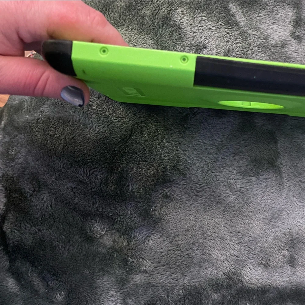iPad Air Waterproof Case, Lime Green with Rubber siding for protection.